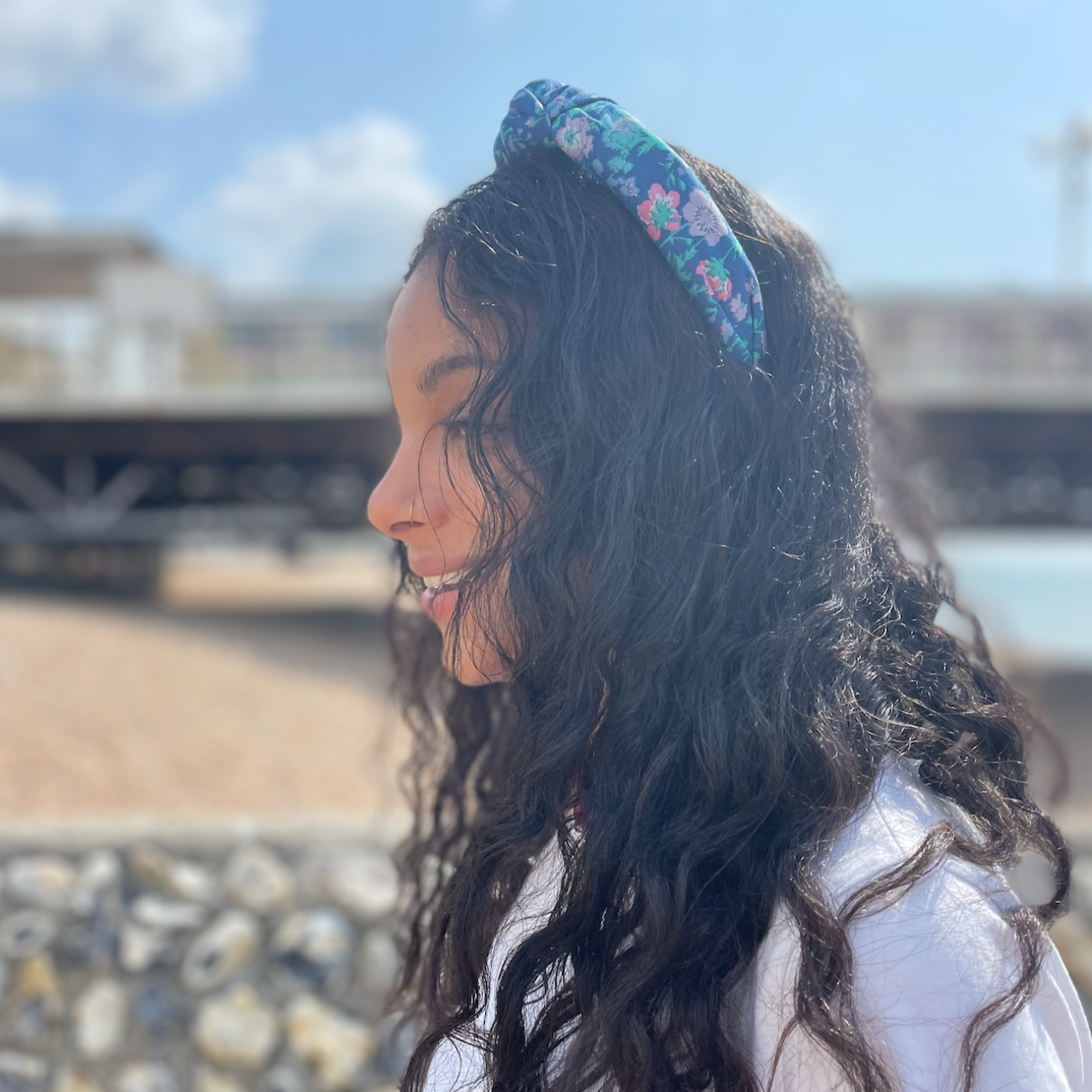 Classic Knot Headband - Vintage Liberty Blue Floral