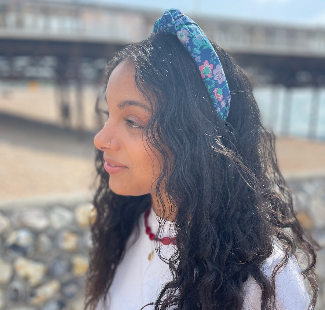 Classic Knot Headband - Vintage Liberty Blue Floral