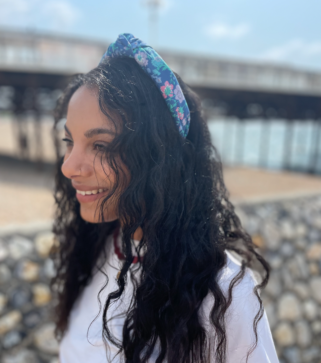 Classic Knot Headband - Vintage Liberty Blue Floral