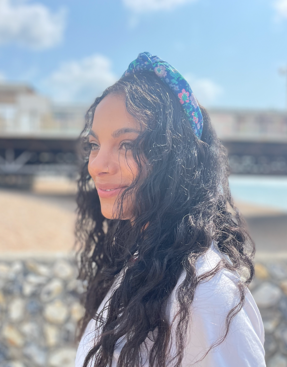 Classic Knot Headband - Vintage Liberty Blue Floral