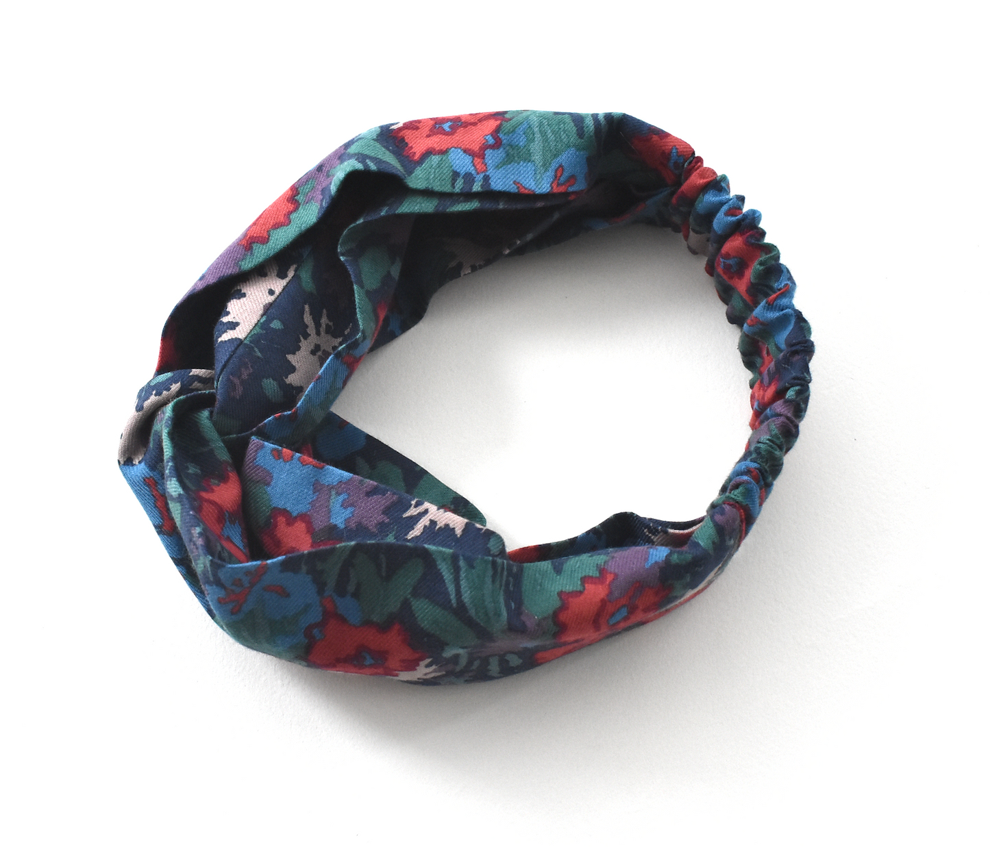 Twisted Turban hairband in Vintage Bright Floral Liberty of London Lantana
