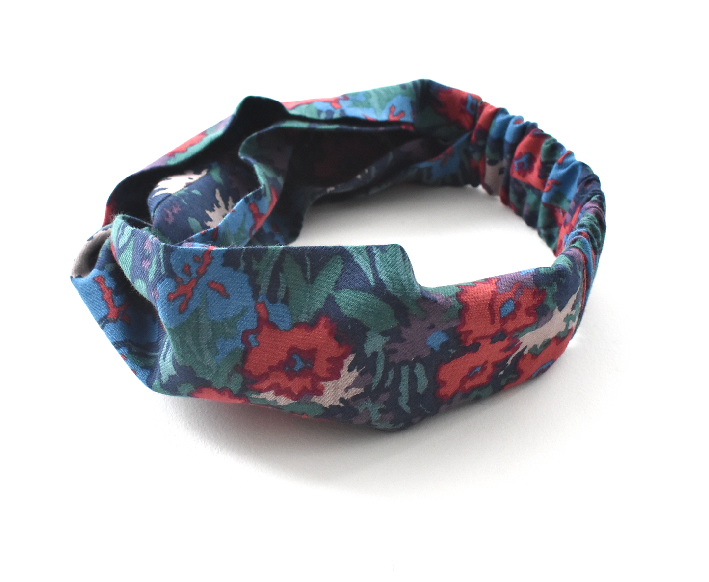 Twisted Turban hairband in Vintage Bright Floral Liberty of London Lantana
