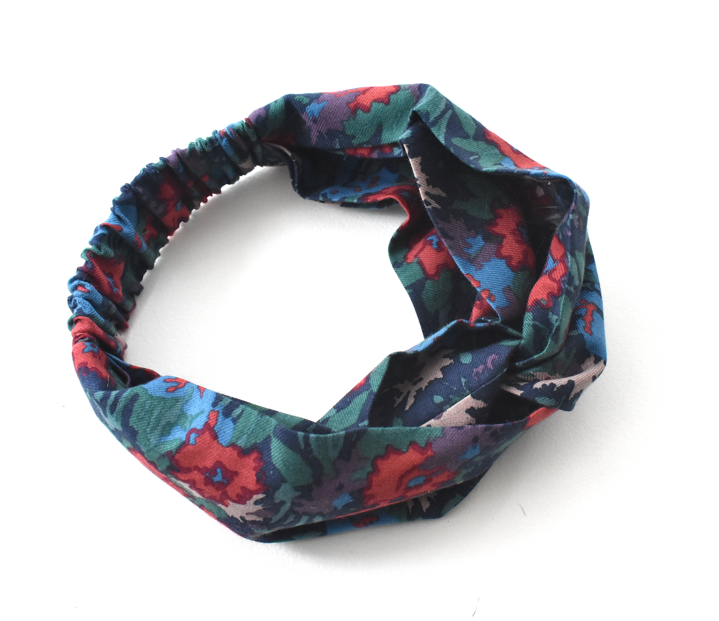 Twisted Turban hairband in Vintage Bright Floral Liberty of London Lantana