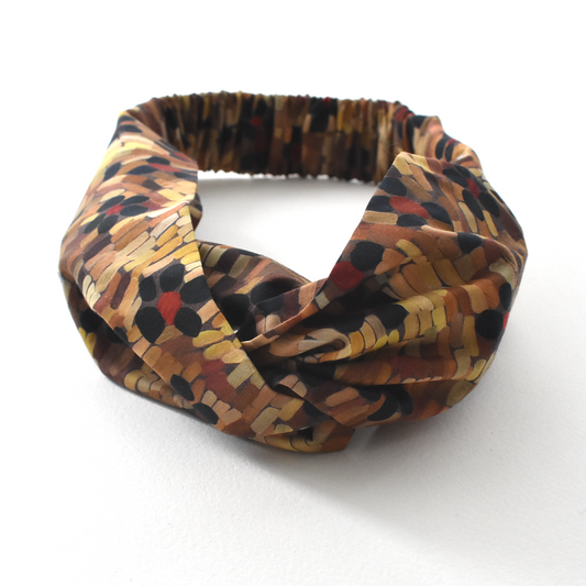 Twisted Turban Headband - Liberty of London Daisy Roar
