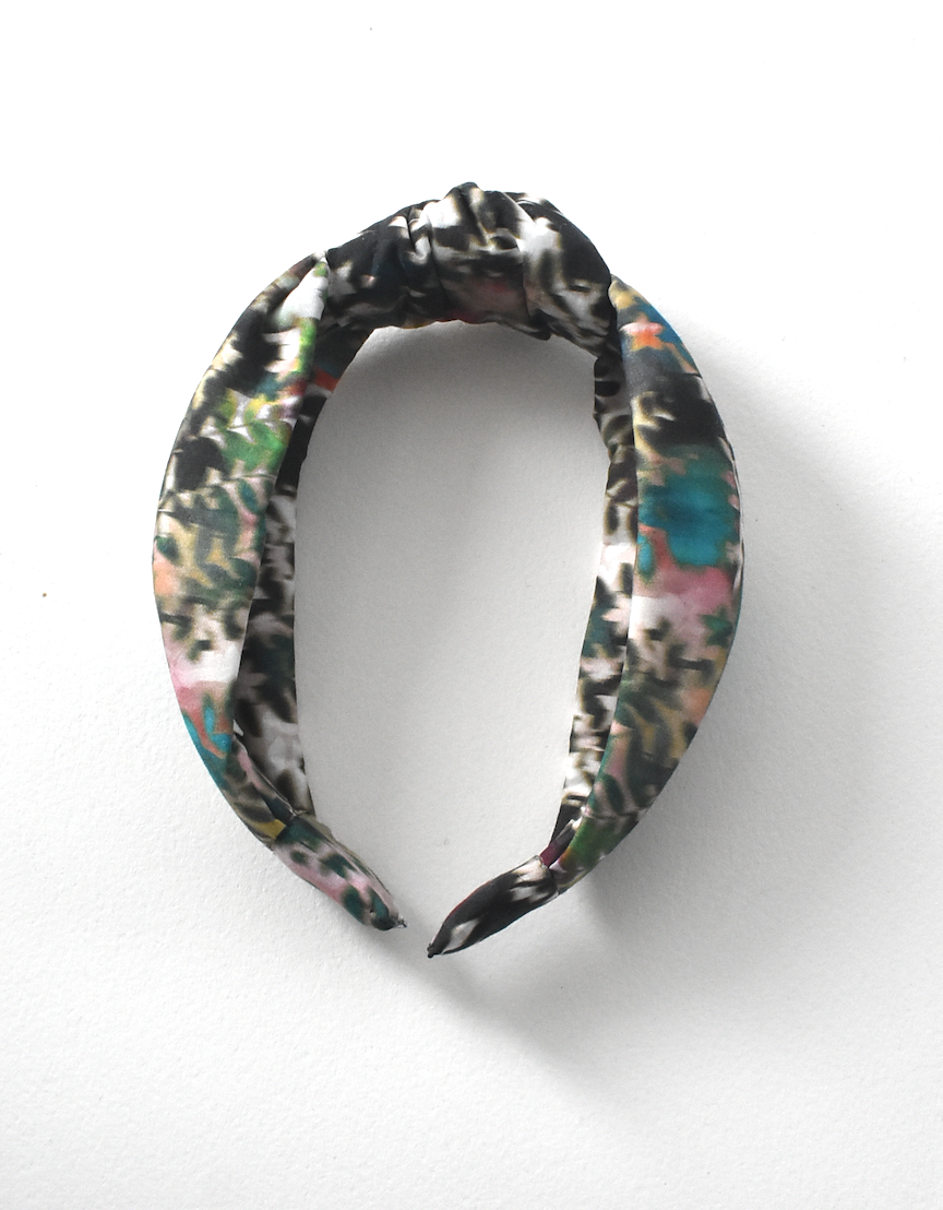 Classic Knot head band - Liberty of London Canopy Shadow - Abstract Floral print