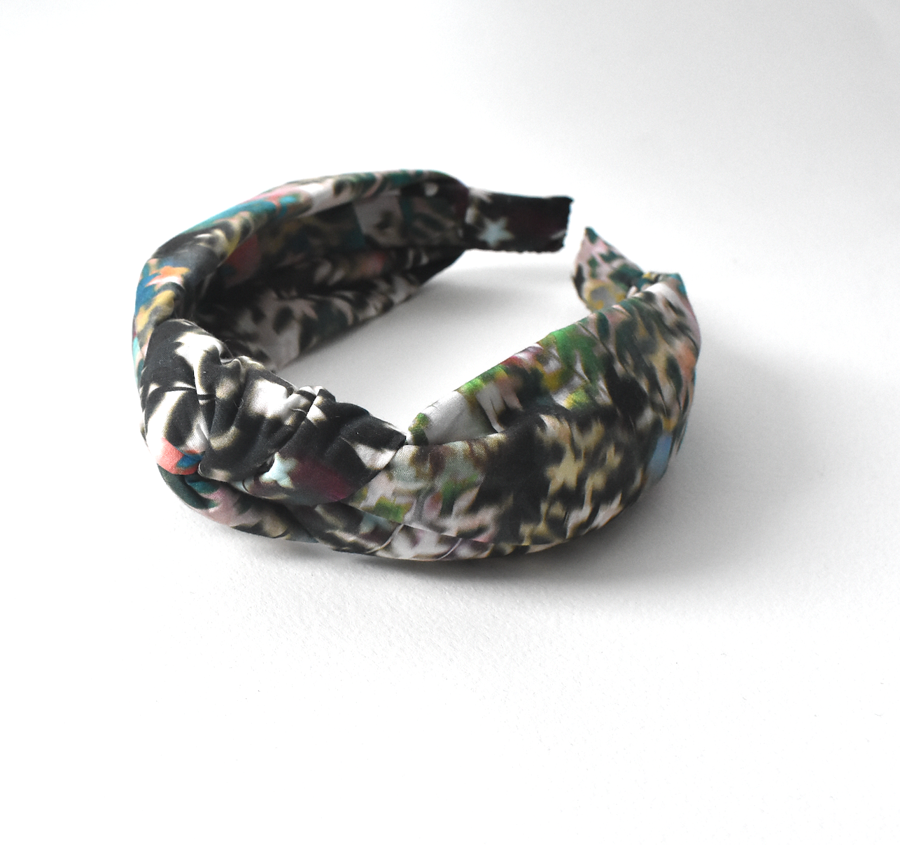 Classic Knot head band - Liberty of London Canopy Shadow - Abstract Floral print