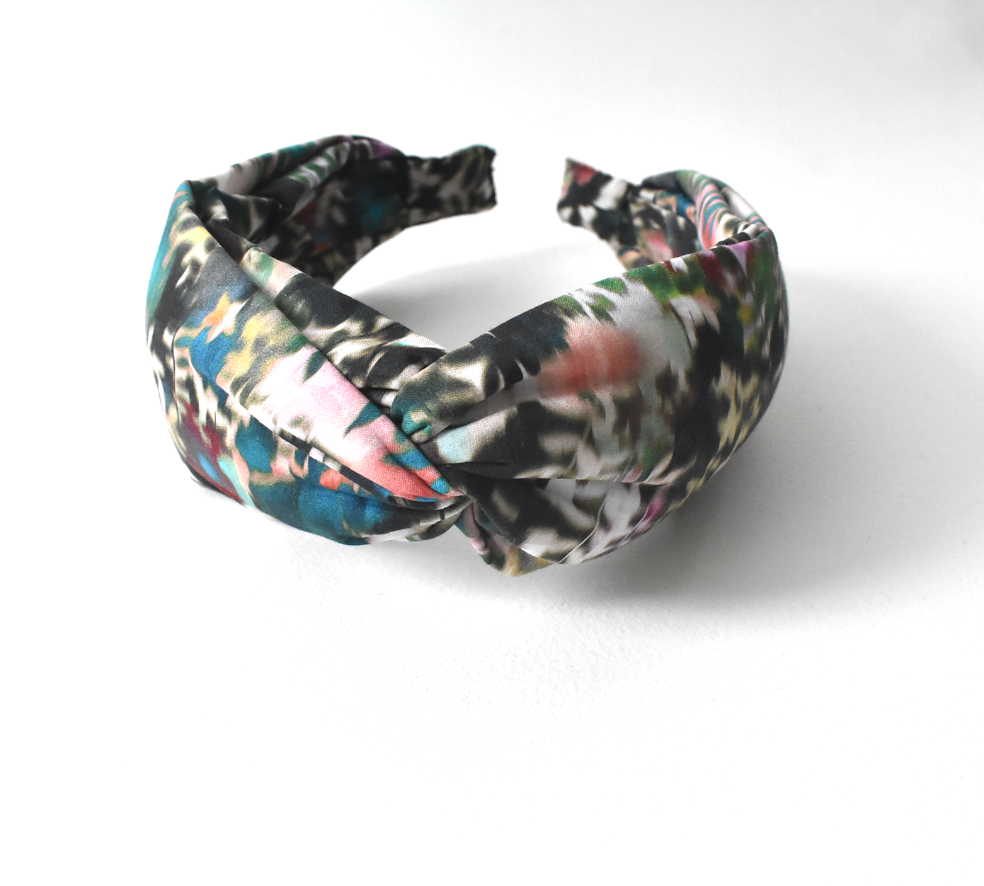 Twisted Alice Headband - Liberty of London Canopy Shadow - Abstract Floral print