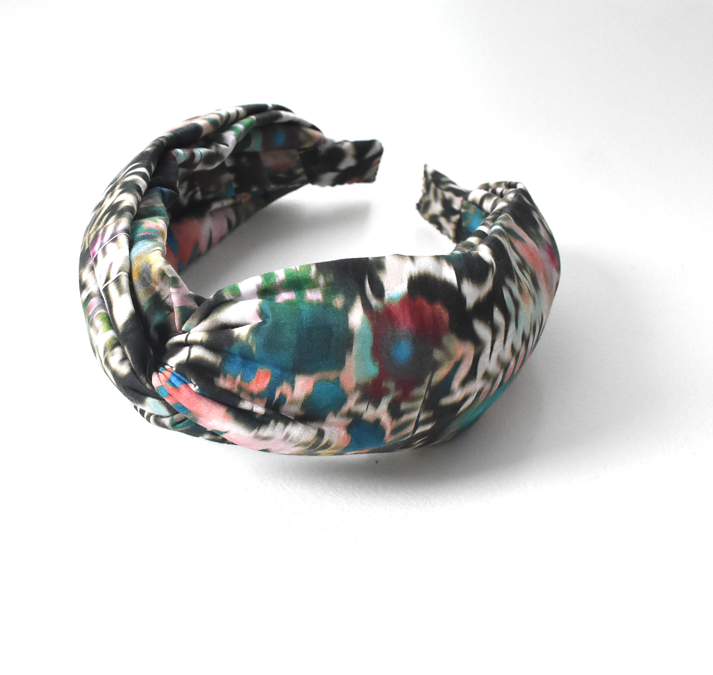 Twisted Alice Headband - Liberty of London Canopy Shadow - Abstract Floral print