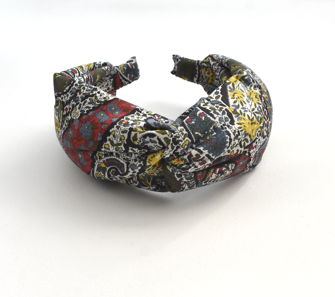 Twisted Alice Headband - Liberty London Classic Paisley print