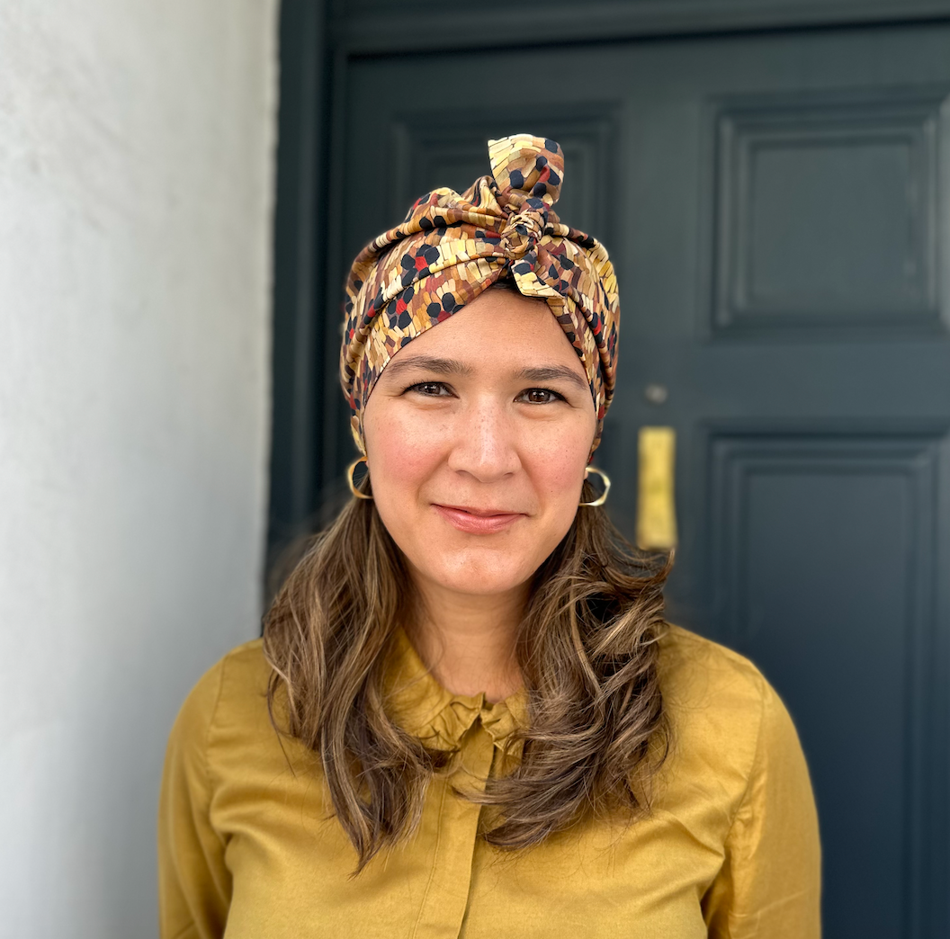 Ladies Turban Hat - Liberty of London Daisy Roar Floral print