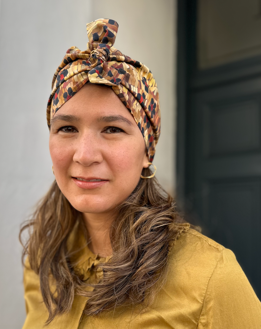Ladies Turban Hat - Liberty of London Daisy Roar Floral print