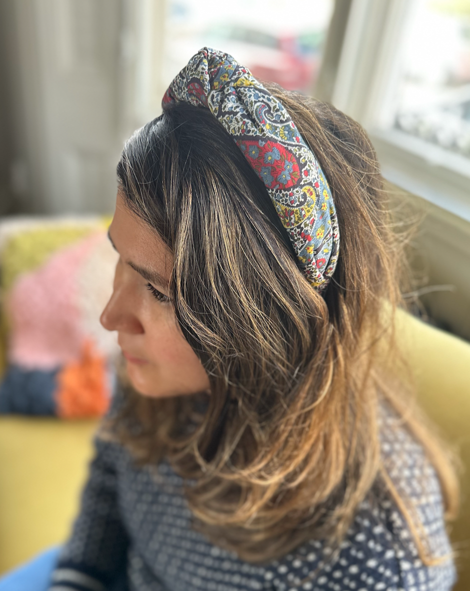 Classic Knot head band - Liberty of London Classic Paisley print