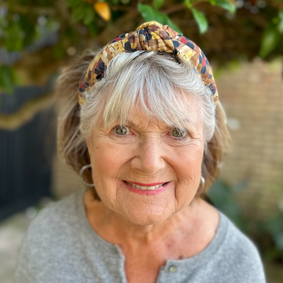 Classic Knot head band - Liberty of London Daisy Roar - Autumnal Floral Graphic print