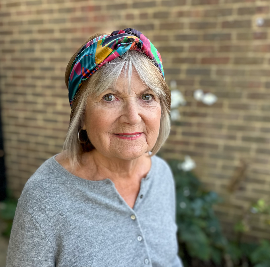 Silk Twisted Turban hairband and neck scarf in Liberty London Curation - Bright Multicolour Graphic - 100% Silk-Satin