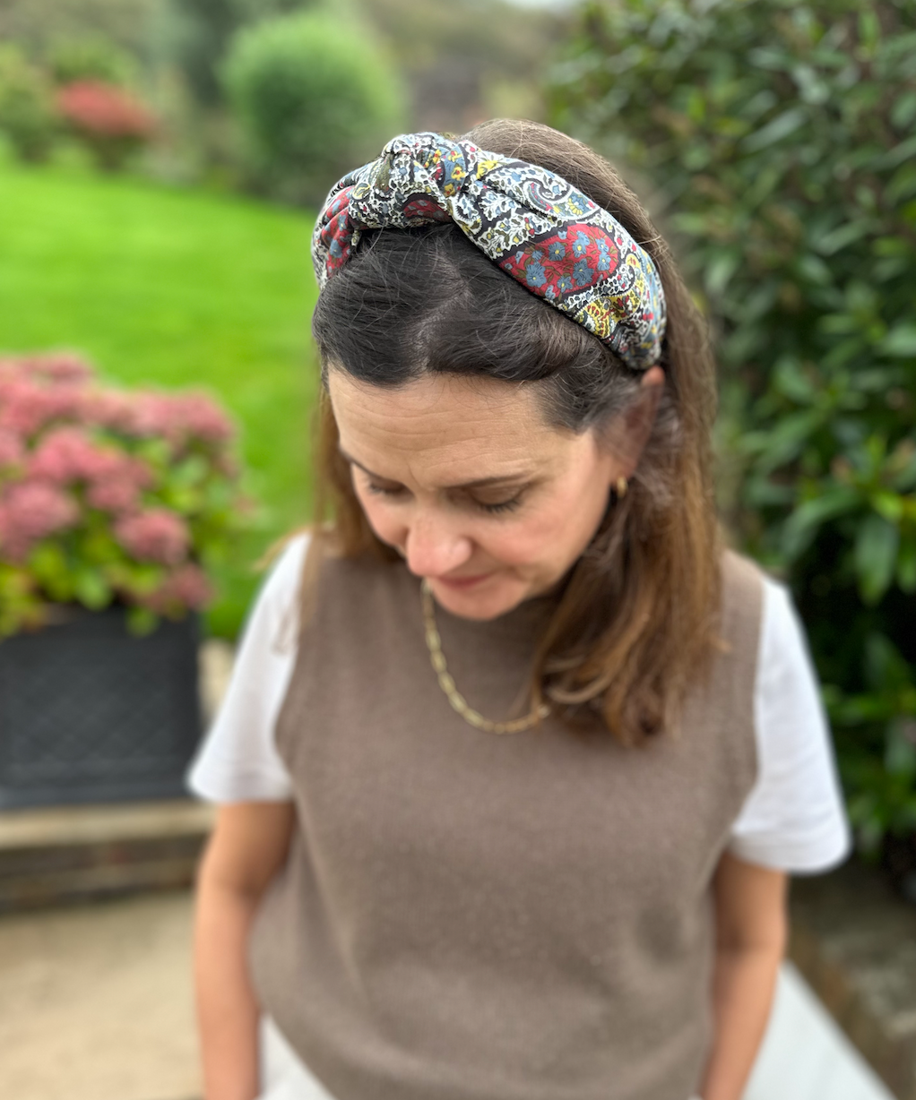 Classic Knot head band - Liberty of London Classic Paisley print