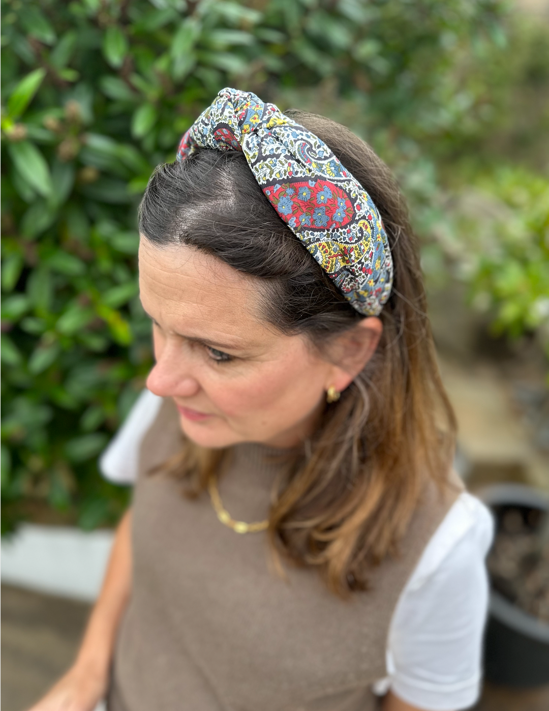 Classic Knot head band - Liberty of London Classic Paisley print