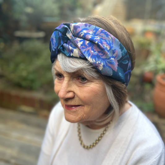 Twisted Turban hairband - VARIOUS - in Vintage Liberty of London Varuna Wool
