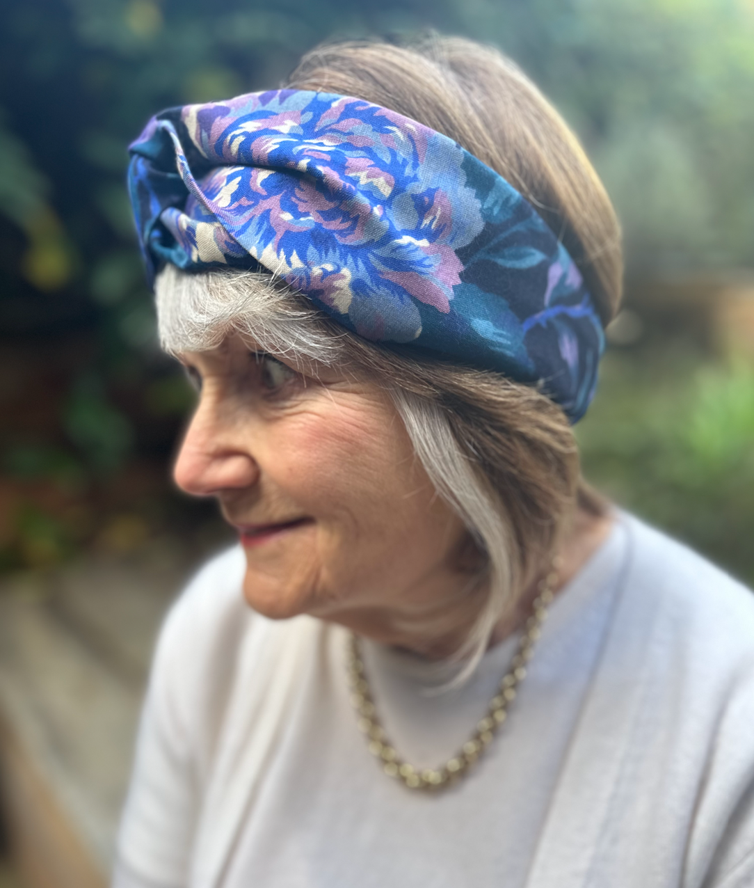 Twisted Turban hairband - VARIOUS - in Vintage Liberty of London Varuna Wool