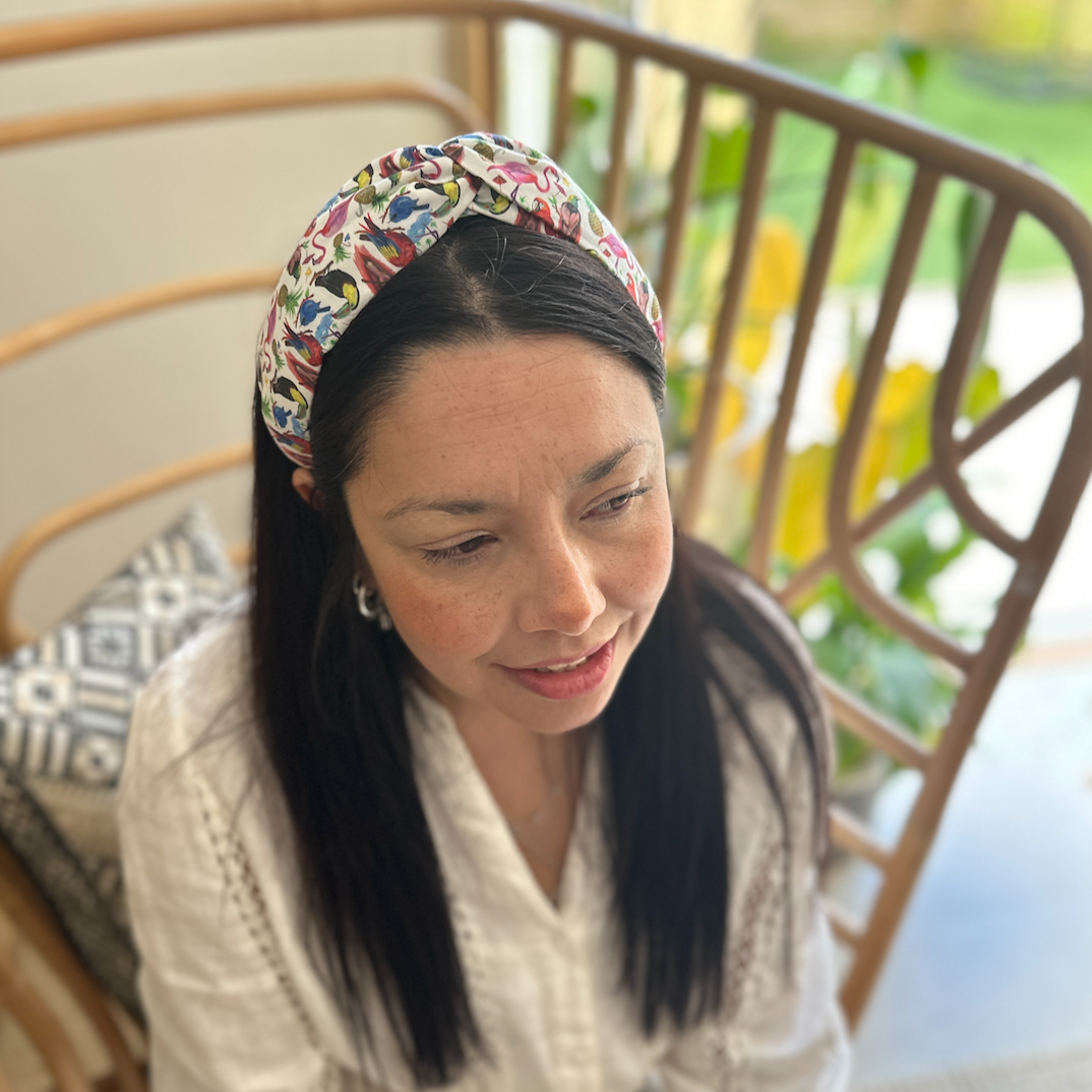 Classic Twist Alice Headband - Liberty of London Birds of Paradise print