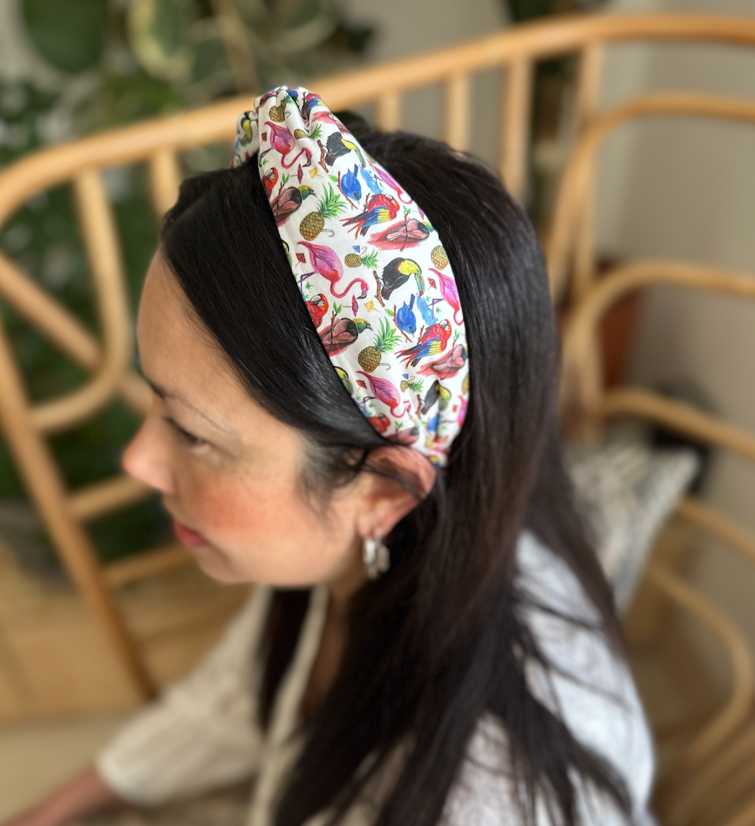 Classic Twist Alice Headband - Liberty of London Birds of Paradise print
