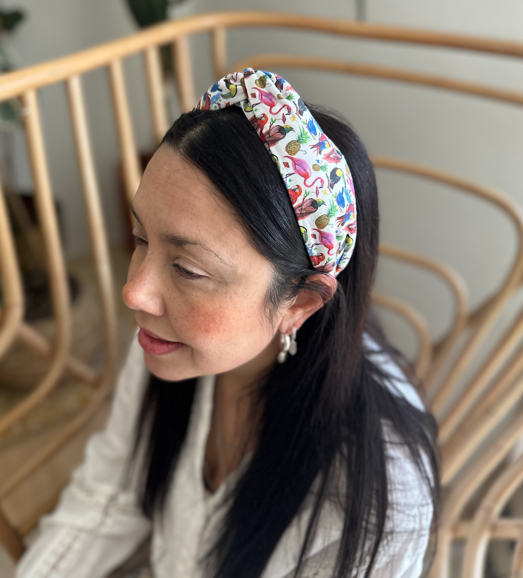 Classic Twist Alice Headband - Liberty of London Birds of Paradise print