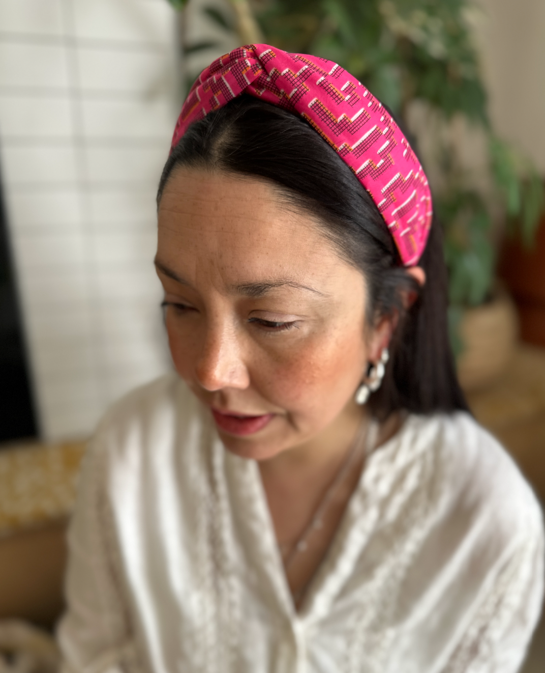 Classic Twist Alice Headband - Liberty of London Pink Farhad print