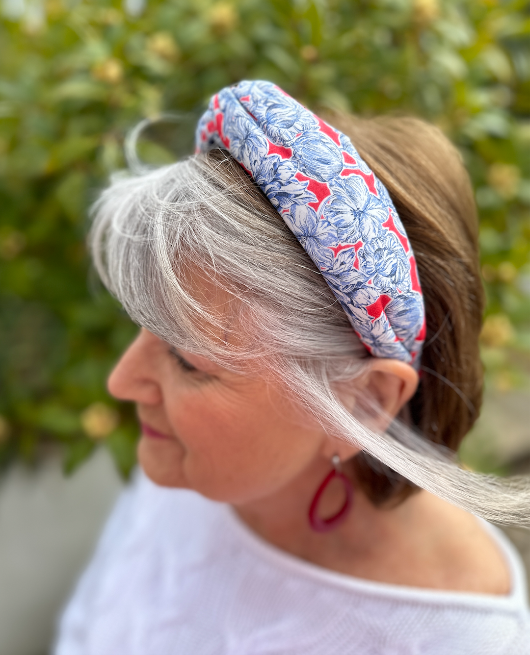 Twisted Alice Headband - Liberty Matilda Tulip print