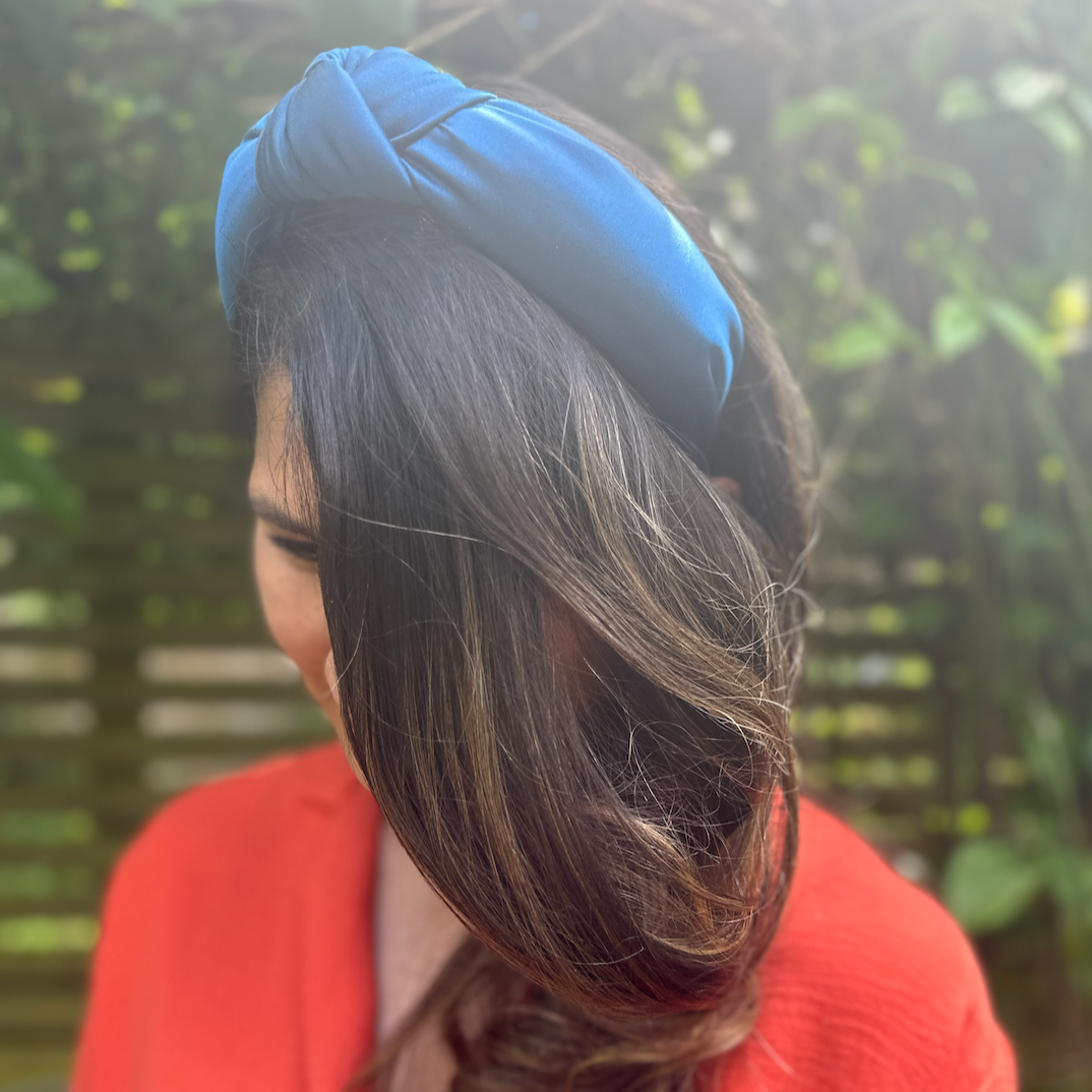 Silk Knot Alice Headband - Pure Silk Satin Various Colours
