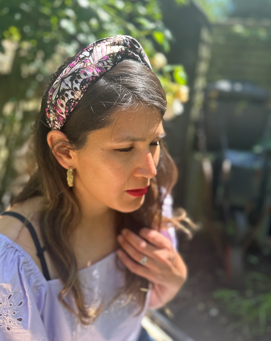Knot Twisted headband - Liberty of London Kaleidoscope Pink
