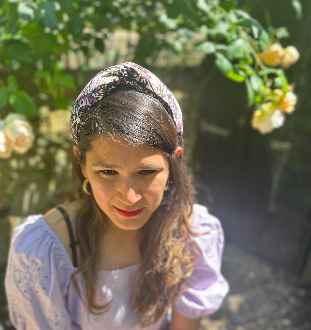 Knot Twisted headband - Liberty of London Kaleidoscope Pink