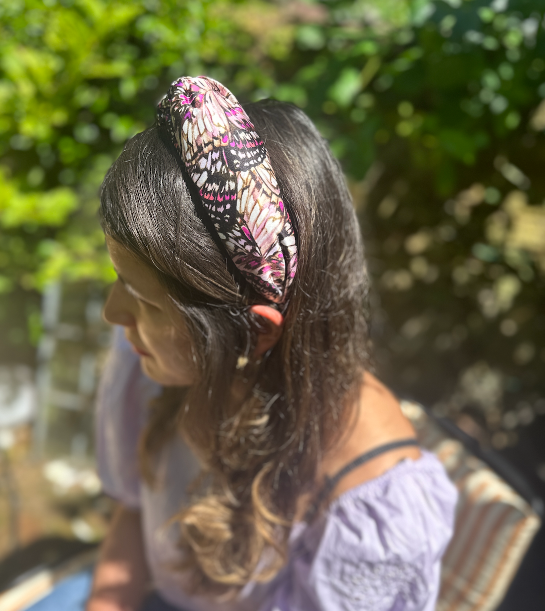 Knot Twisted headband - Liberty of London Kaleidoscope Pink
