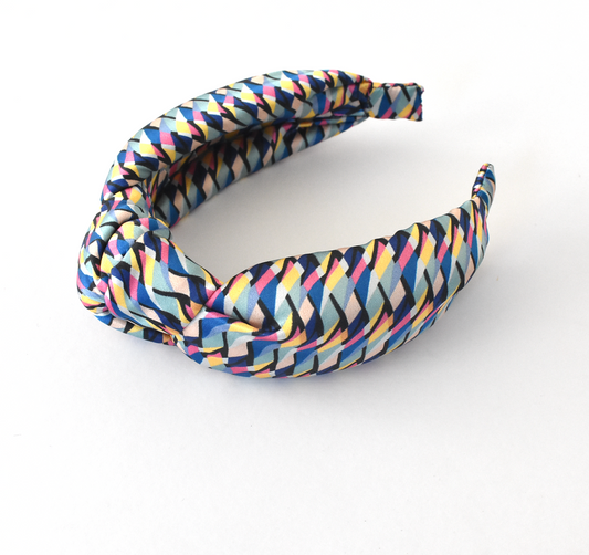 Silk Alice band - Graphic Liberty of London Artist Silk  - Twisted or Knot