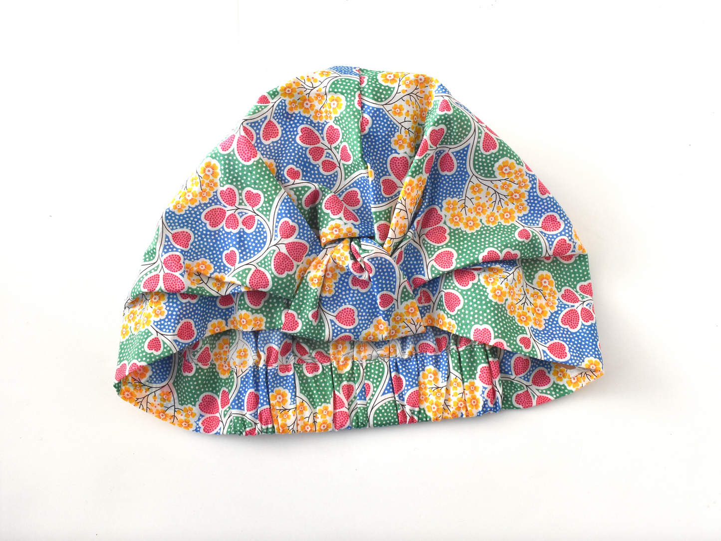 Salty Sea Knot - Swimming Cap Topper - Swim Turban in Bright floral Primula Point Liberty print