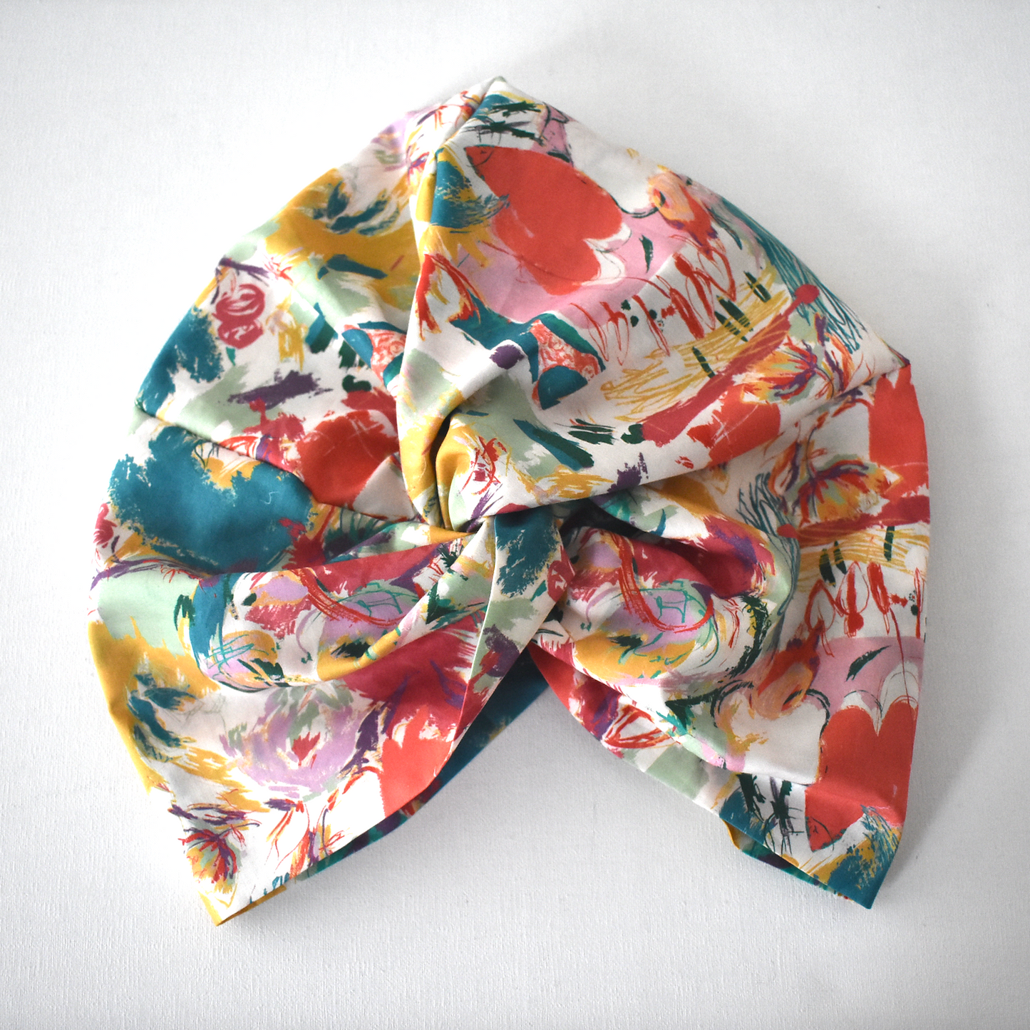 Little Susan Turban Hat - Nine Elms Liberty in Love - heart print - Silk & Lawn
