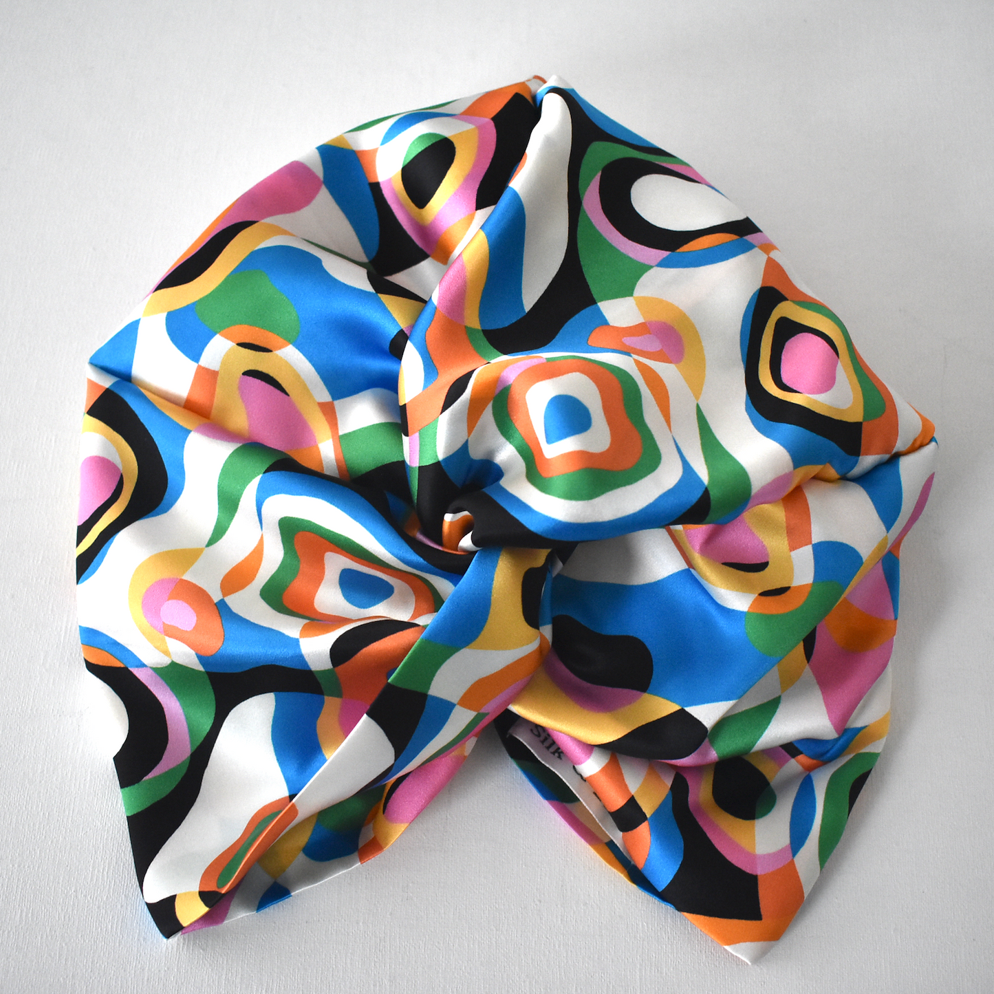 Little Susan Twisted Silk Turban & Head wrap - Liberty of London Ordinance - Pucci style print Belgravia Silk Satin - Silk & Lawn