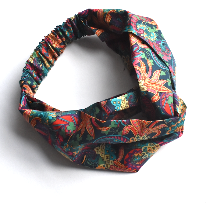 Twisted Turban Headband - Liberty of London Pineapple Paisley