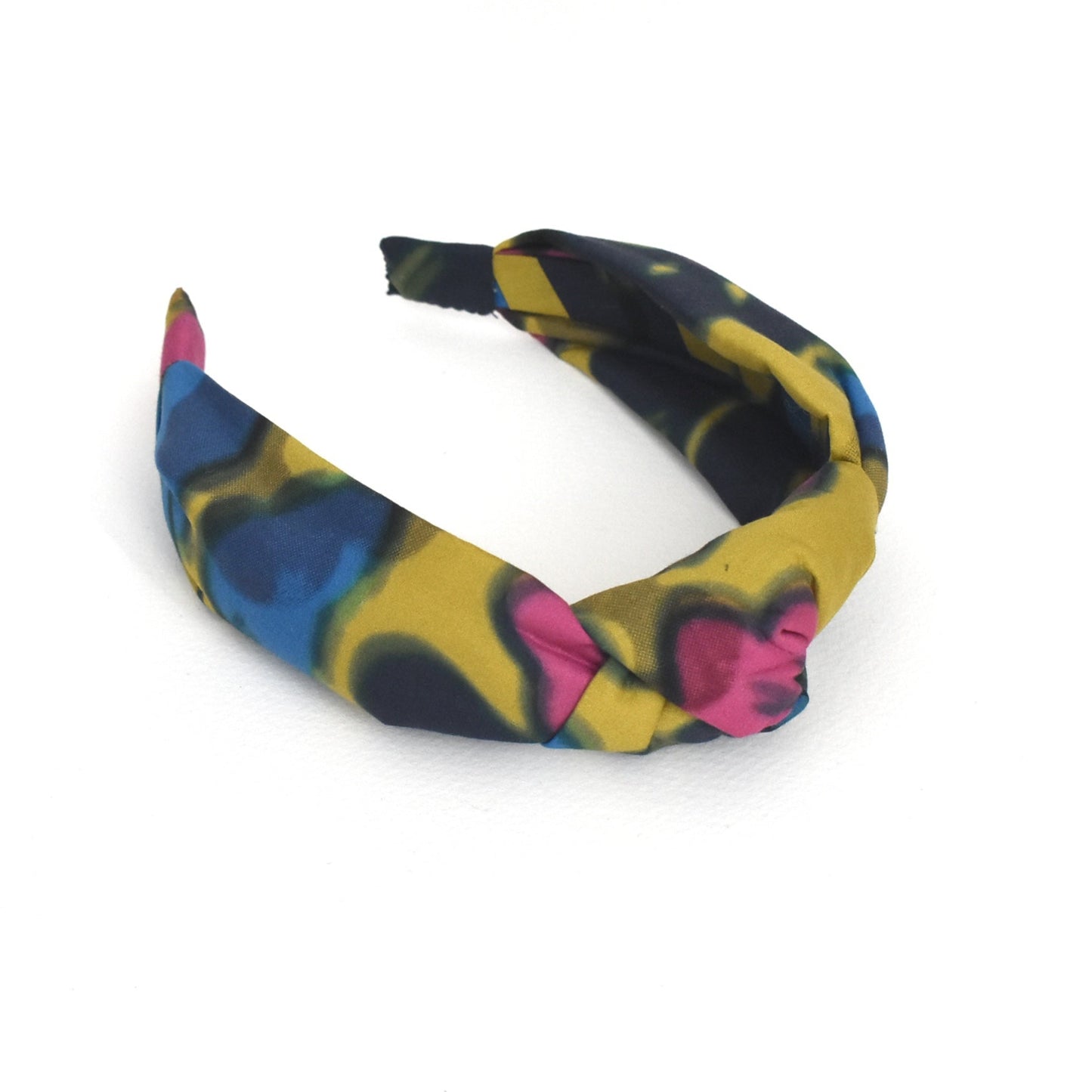 Twisted or Knot Alice band in Betsy Shadow Liberty of London Tana Lawn cotton