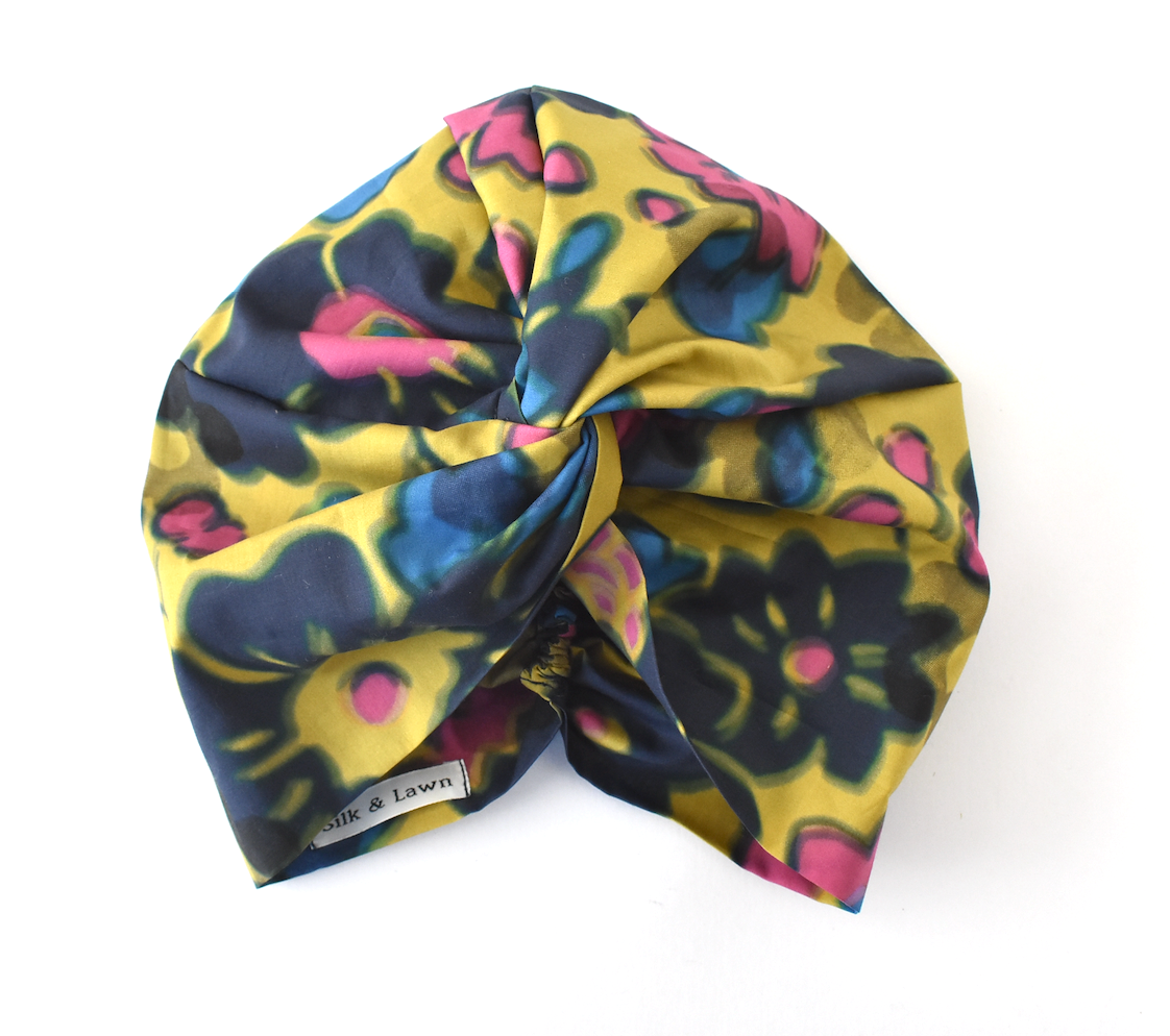 Little Susan Turban Hat - Betsy Shadow Yellow
