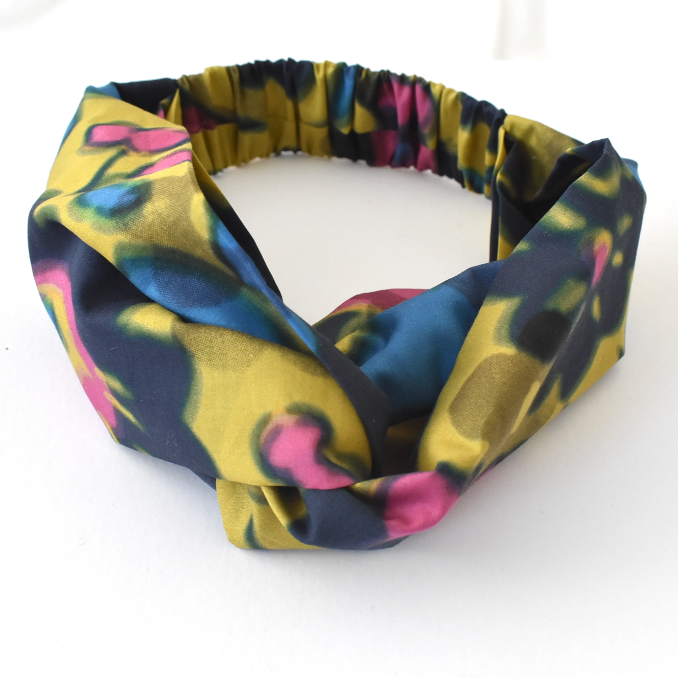 Twisted Turban Headband - Liberty of London Betsy Shadow floral print