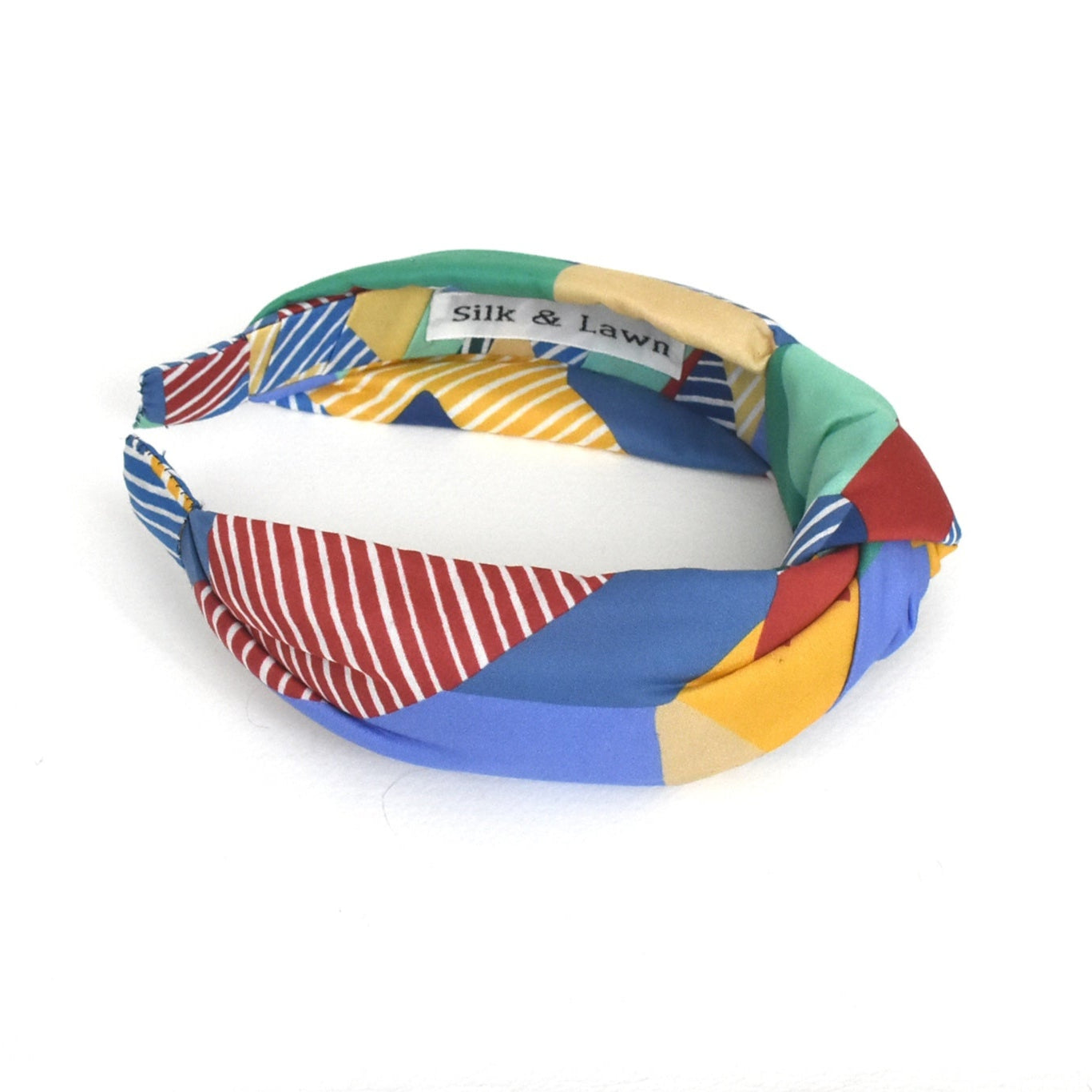 Twisted or Knot Alice band in Ballet Lines Liberty of London Tana Lawn cotton