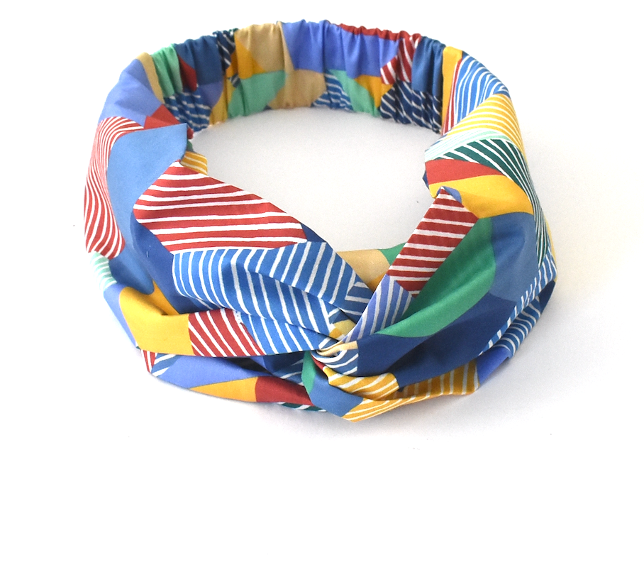 Twisted Turban Headband - Liberty of London Lines Ballet - Silk & Lawn
