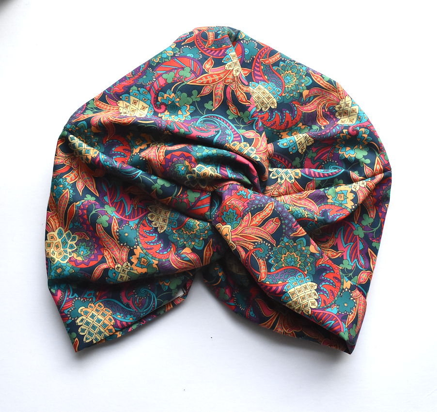 Little Susan Turban Hat - Pineapple Paisley Liberty of London