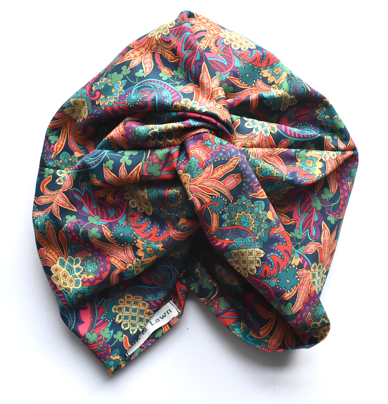 Little Susan Turban Hat - Pineapple Paisley Liberty of London