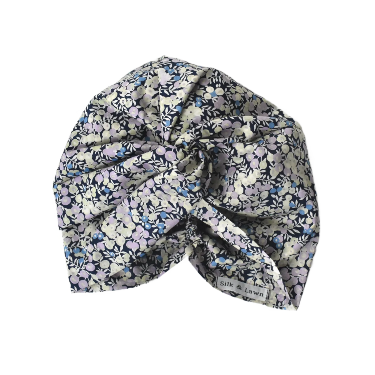 Little Susan Turban Hat - Liberty of London Purple Wiltshire
