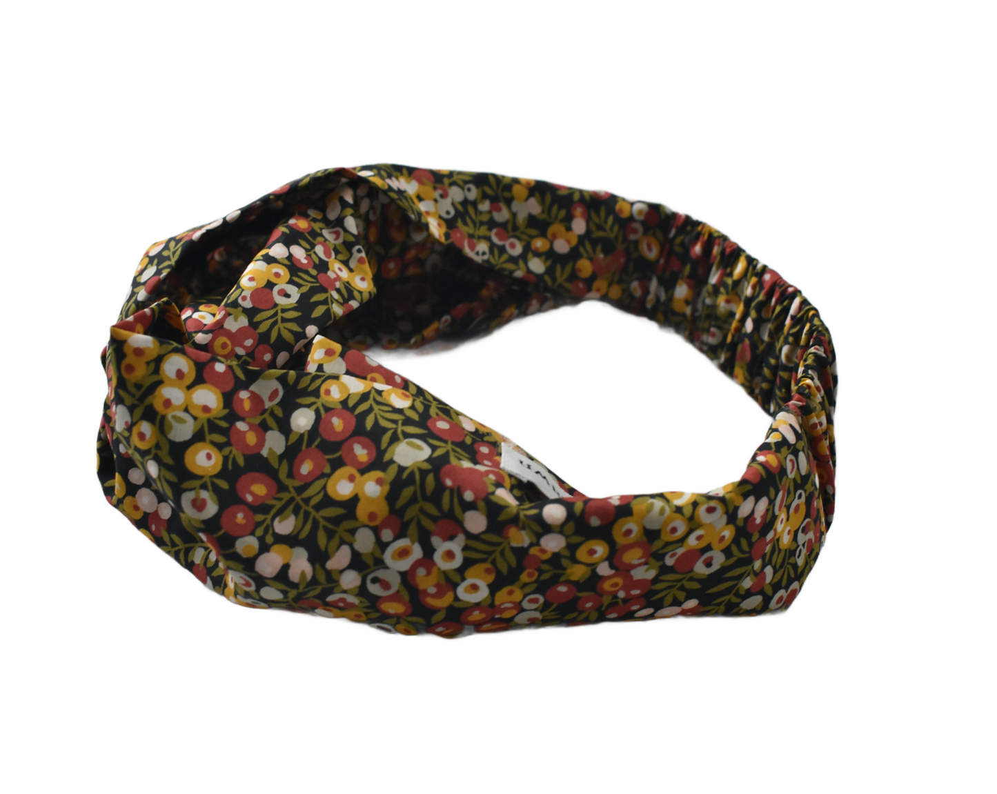 Twisted Turban hairband & NeckerchiefIn Liberty of London Wiltshire Berry in Red and Orange