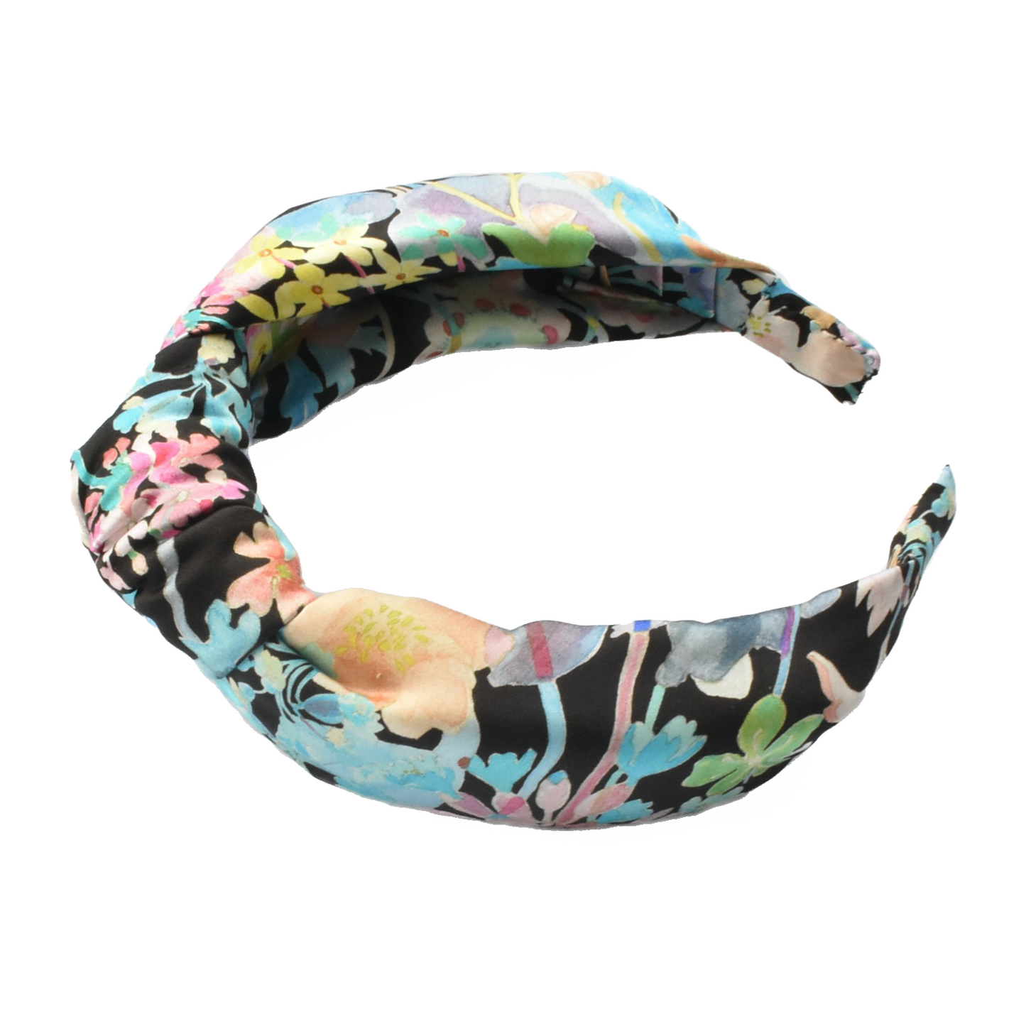 Luxury Silk Knot Alice band - Liberty of London Artist Spring Proposal Silk Satin
