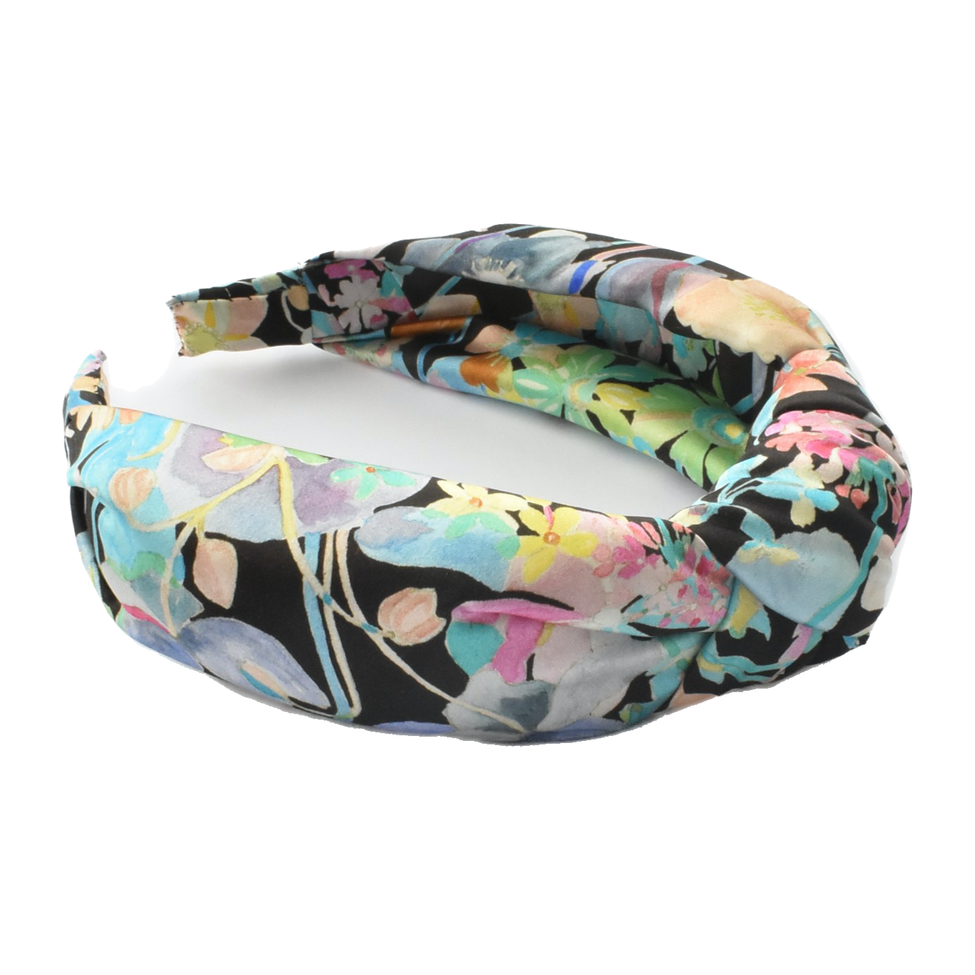 Luxury Silk Knot Alice band - Liberty of London Artist Spring Proposal Silk Satin