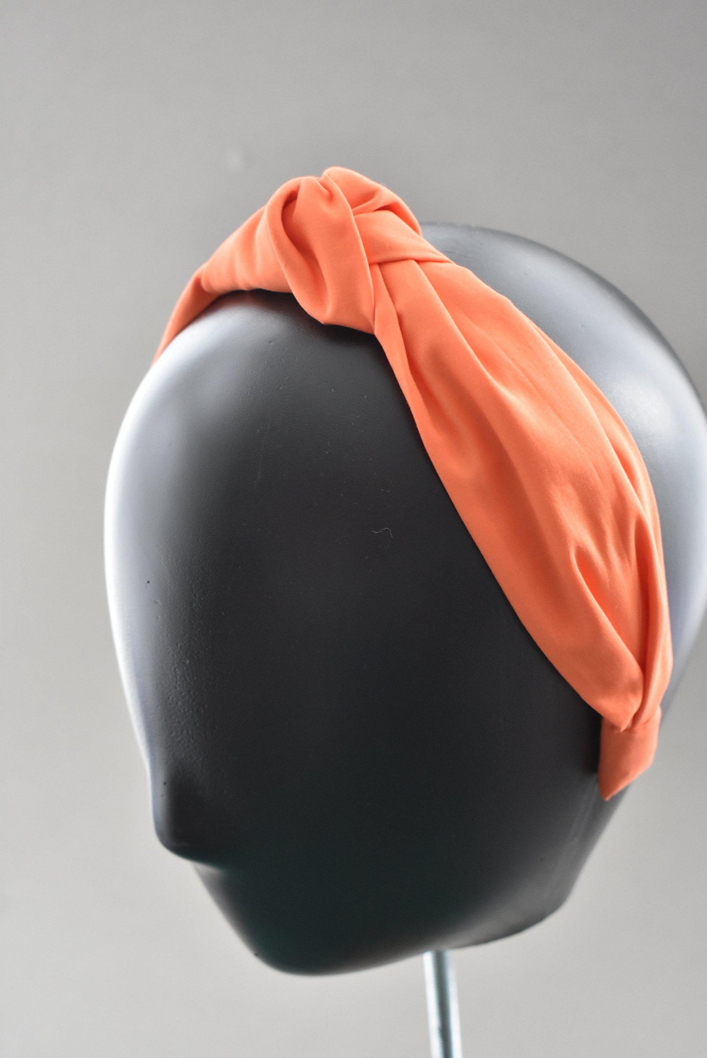 Ladies Knot Alice band - Liberty of London Tangerine Orange
