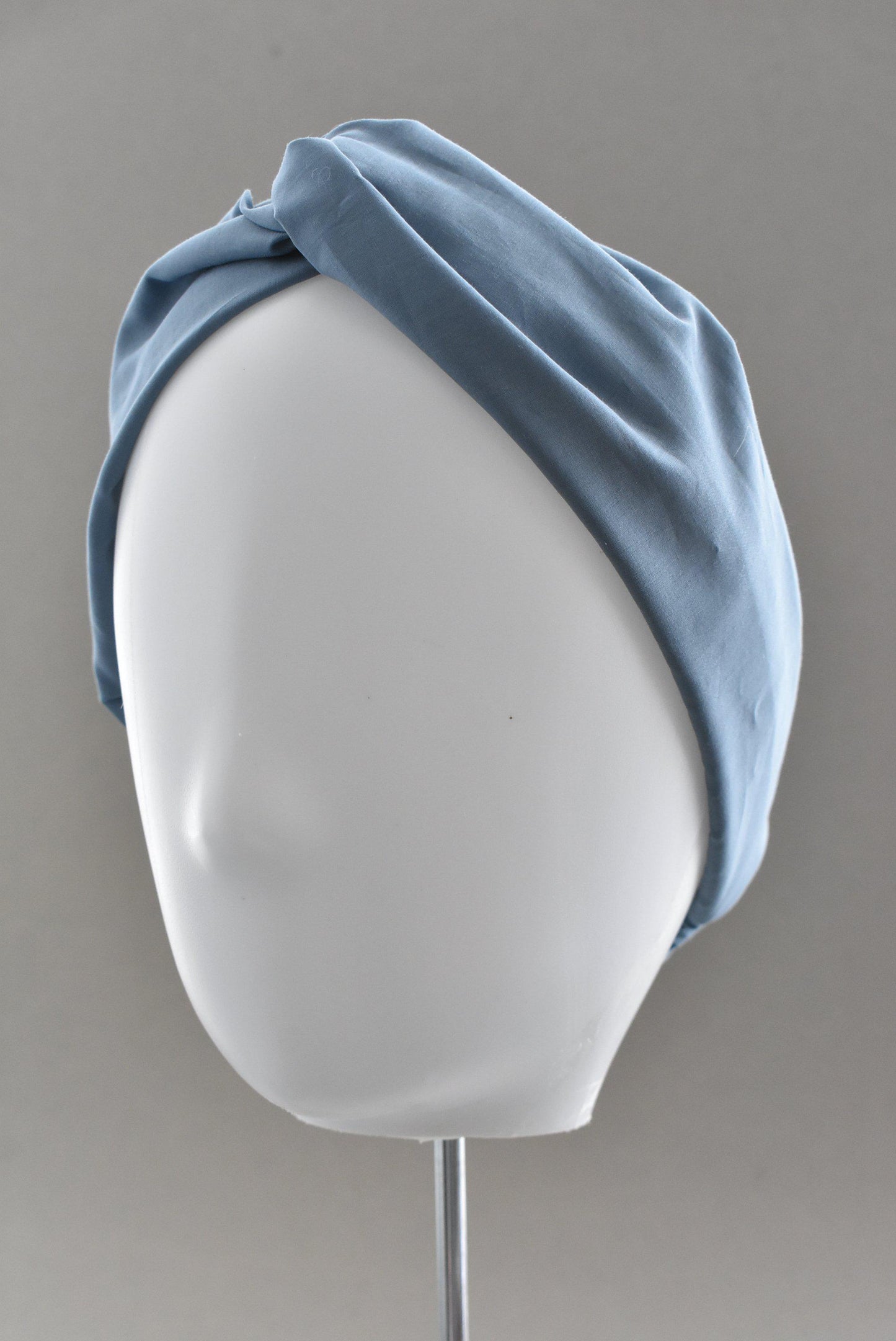 Ladies Twisted Turban Headband - Liberty of London Airforce Blue