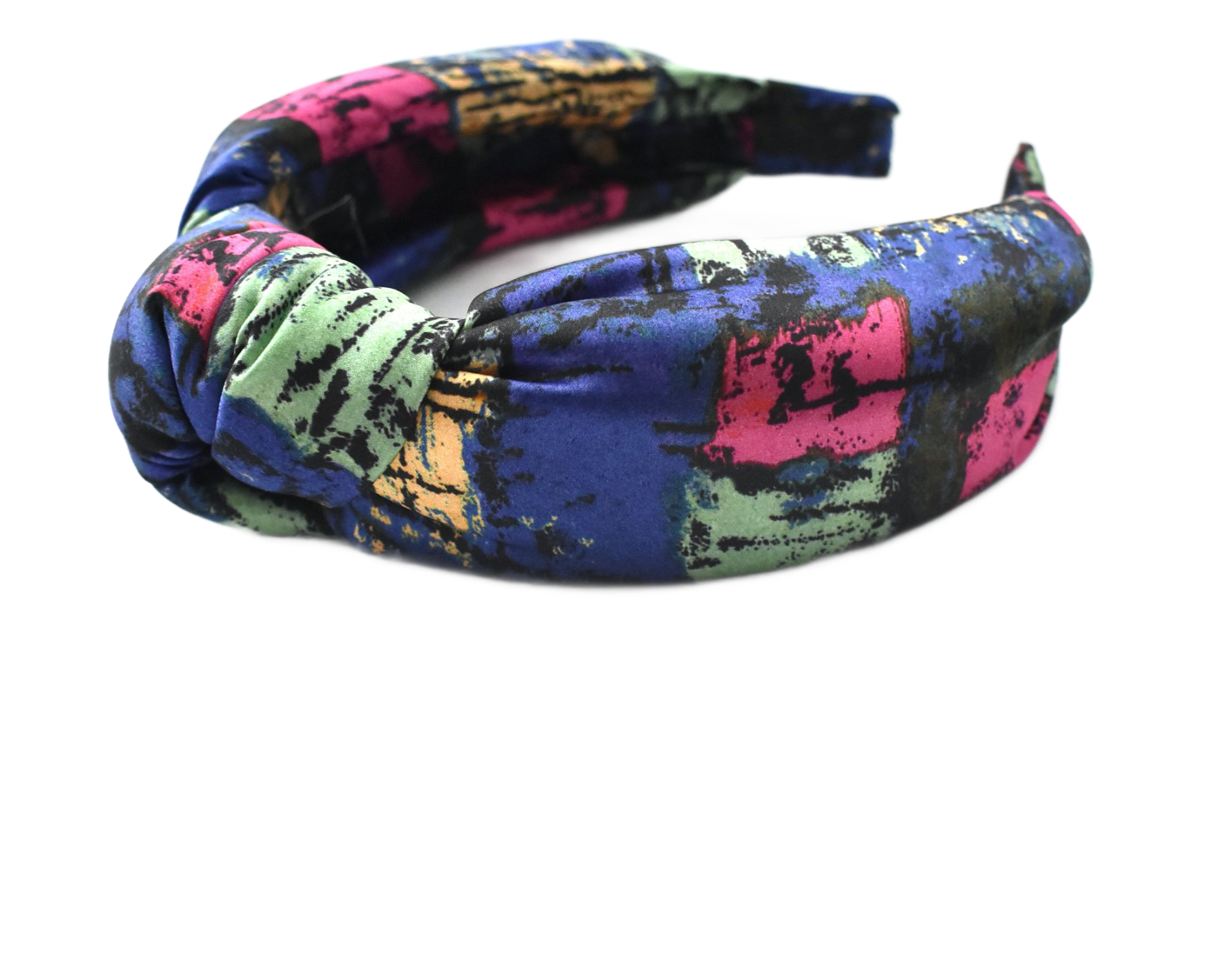 Luxury Silk Knot Alice band - Liberty of London Althea Bright Graphic 100% Silk-Satin